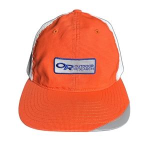 Outdoor Research Trucker Hat Flexfit 110 Orange White Snapback Cap Men Unisex OR